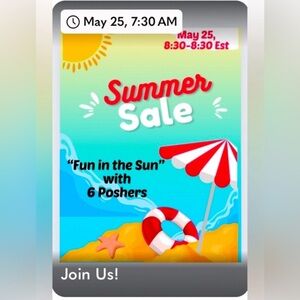 Spend Memorial Day weekend with 6 Poshers/12 Hoursof summer and sunshine!!! ☀️😎